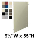 Bradley Toilet Partition Panel, Plastic, 9 1/2"W x 55"H, Quick Ship, Greenguard - P440-12
