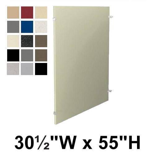 Bradley Toilet Partition Panel, Plastic, 30 1/2"W x 55"H, Quick Ship, Greenguard - P440-33