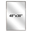 Bradley 780-048300 (48 x 30) Commercial Restroom Mirror, Angle Frame, 48" x 30"