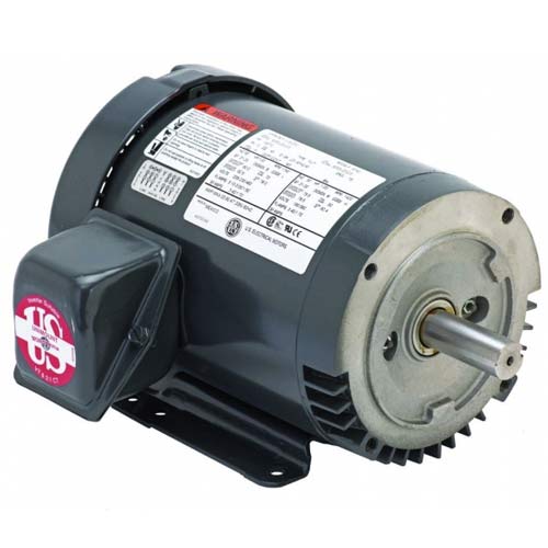 Nidec US Motors U1S2AFC 3-Phase C-Face Motor, 1 HP, 3-Phase, 1800 RPM, 208-230, 460V, 56C Frame, Updated Part: U1P2DFC
