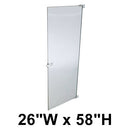 Hadrian Restroom Stall Door, Stainless Steel, 26" x 58", Includes 601005 Chrome In-Swing Hardware Kit - 510026-900