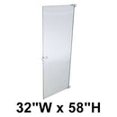 Hadrian Restroom Stall Door, Stainless Steel, 32" x 58", Includes 601005 Chrome In-Swing Hardware Kit - 510032-900