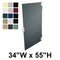 Hadrian Bathroom Stall Door, Solid Plastic, 34" x 55", Includes 621005/6 Aluminum Out-Swing Hardware Kit, B/F - 10034