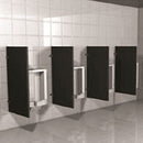 Hadrian 20124 Solid Plastic Urinal Screen 24" x 48, Includes 520559 Aluminum Continuous Bracket Mounting Kit