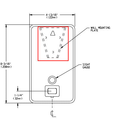 ASI H-23 Mounting Bracket for ASI 0347 Soap Dispenser