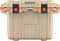 Pelican Cooler 50QT Elite, Tan w/ Orange Trim - 50Q-2-TANORG