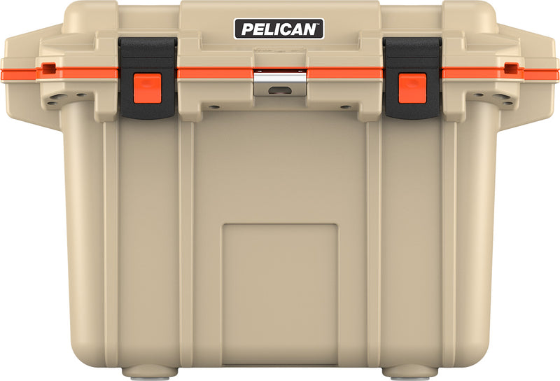 Pelican Cooler 50QT Elite, Tan w/ Orange Trim - 50Q-2-TANORG
