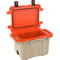 Pelican Cooler 50QT Elite, Tan w/ Orange Trim - 50Q-2-TANORG