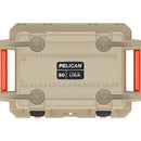 Pelican Cooler 50QT Elite, Tan w/ Orange Trim - 50Q-2-TANORG
