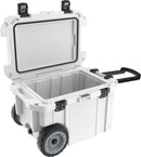Pelican Wheeled Cooler 45QT, White - 45QW-MC-WHT