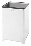 Rubbermaid FGB1414SSRB - Trash Can Square 14 gal. Silver