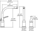 Elkay LK3000CR REMOTE HANDLE KIT FCT CR