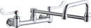 Elkay LK940DS20T4H WALL MNT 8IN, DBLE SWING 20IN SPT, 1PC WRIST BLD HNDL, 4IN,