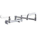 Elkay LK940DS20T6S WALL MNT 8IN, DBLE SWING 20IN SPT, 1PC WRIST BLD HNDL, 6IN,