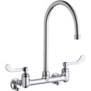 Elkay LK940GN08T4S WALL MNT 8IN, GN 8IN SPT, 1PC WRIST BLD HNDL, 4IN, SHUT OFF