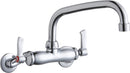 Elkay LK945AT08L2T WALL MNT 4IN, AT 8IN SPT, LVR HNDL, 2IN, 2IN HW