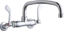 Elkay LK945AT14T4T WALL MNT 4IN, AT 12IN SPT, 1PC WRIST BLD HNDL, 4IN, 2IN HW