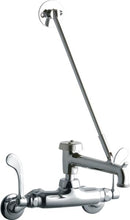 Elkay LK945BP07T4T WALL MNT 4IN, BUCKET HK POL 7IN SPT, 1PC WRIST BLD HNDL, 4IN