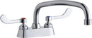 Elkay LK406AT12T4 DECK MNT 4IN, CS, AT 12IN SPT, 1PC WRIST BLD HNDL, 4IN