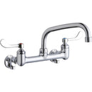 Elkay LK940AT08T4S WALL MNT 8IN, AT 8IN SPT, 1PC WRIST BLD HNDL, 4IN, SHUT OFF