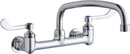 Elkay LK940AT14T4H WALL MNT 8IN, AT 12IN SPT, 1PC WRIST BLD HNDL, 4IN, 1/2IN HW