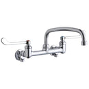 Elkay LK940AT14T6S WALL MNT 8IN, AT 12IN SPT, 1PC WRIST BLD HNDL, 6IN, SHUT OFF