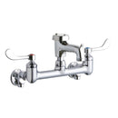 Elkay LK940BP03T4S WALL MNT 8IN, BUCKET HK POL 3IN SPT, 1PC WRIST BLD HNDL, 4IN