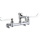 Elkay LK940BP03T6S WALL MNT 8IN, BUCKET HK POL 3IN SPT, 1PC WRIST BLD HNDL, 6IN