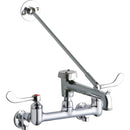 Elkay LK940BP07T4S WALL MNT 8IN, BUCKET HK POL 7IN SPT, 1PC WRIST BLD HNDL, 4IN