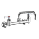 Elkay LK940TS08L2S WALL MNT 8IN, TUBE 8IN SPT, LVR HNDL, 2IN, SHUT OFF