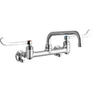 Elkay LK940TS08T6S WALL MNT 8IN, TUBE 8IN SPT, 1PC WRIST BLD HNDL, 6IN, SHUT OF