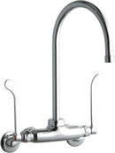 Elkay LK945GN08T6T WALL MNT 4IN, GN 8IN SPT, 1PC WRIST BLD HNDL, 6IN, 2IN HW
