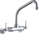 Elkay LK945HA08L2T WALL MNT 4IN, HA 8IN SPT, LVR HNDL, 2IN, 2IN HW