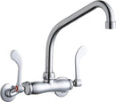 Elkay LK945HA08T4T WALL MNT 4IN, HA 8IN SPT, 1PC WRIST BLD HNDL, 4IN, 2IN HW