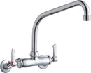 Elkay LK945HA10L2T WALL MNT 4IN, HA 10IN SPT, LVR HNDL, 2IN, 2IN HW