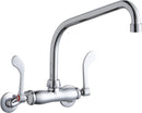 Elkay LK945HA10T4T WALL MNT 4IN, HA 10IN SPT, 1PC WRIST BLD HNDL, 4IN, 2IN HW