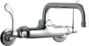 Elkay LK945TS08T4T WALL MNT 4IN, TUBE 8IN SPT, 1PC WRIST BLD HNDL, 4IN, 2IN HW