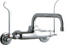 Elkay LK945TS08T6T WALL MNT 4IN, TUBE 8IN SPT, 1PC WRIST BLD HNDL, 6IN, 2IN HW