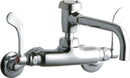 Elkay LK945VS07T4T WALL MNT 4IN, VENTED 8IN SPT, 1PC WRIST BLD HNDL, 4IN, 2IN H