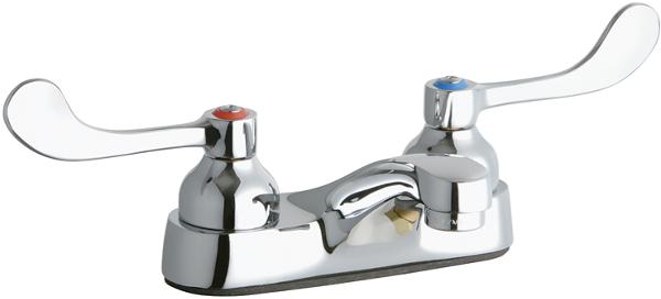 Elkay LK402T4 DECK MNT 4IN CS, 1PC SPT, 1PC WRIST BLD HNDL, 4IN