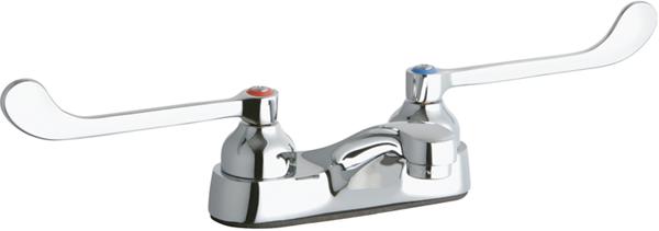 Elkay LK402T6 DECK MNT 4IN CS, 1PC SPT, 1PC WRIST BLD HNDL, 6IN