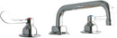 Elkay LK800TS08T4 DECK MNT WS, TUBE 8IN SPT, 1PC WRIST BLD HNDL, 4IN