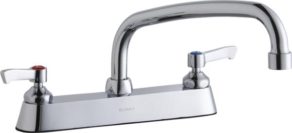 Elkay LK810AT10L2 DECK MNT CONCEAL WS, AT 10IN SPT, LVR HNDL, 2IN