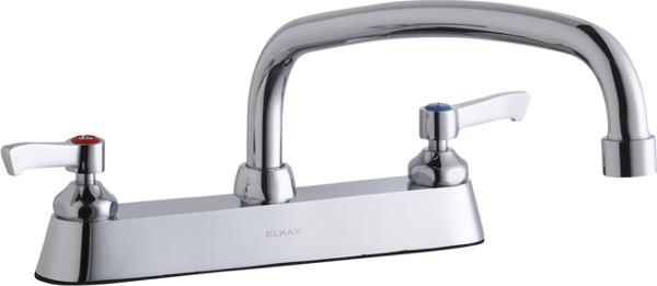 Elkay LK810AT12L2 DECK MNT CONCEAL WS, AT 12IN SPT, LVR HNDL, 2IN