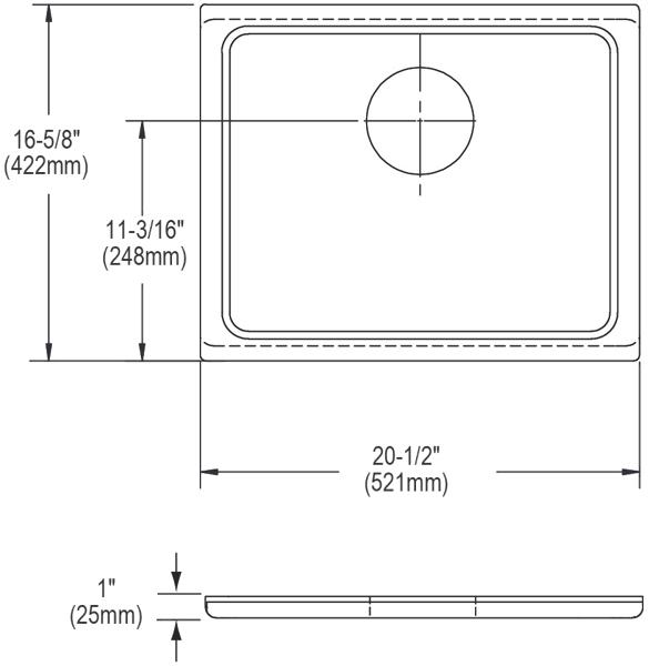 Elkay LKCBF2115HW CUTTING BOARD