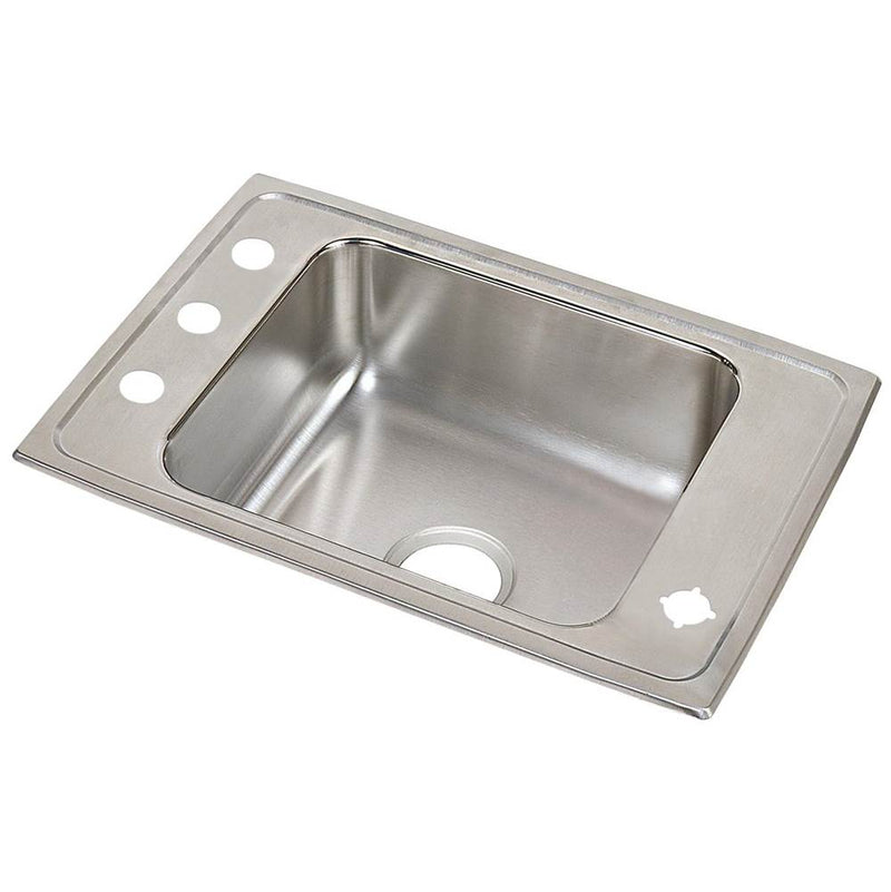 Elkay DRKAD2517600 18 Gauge Stainless Steel 25' x 17' x 6' Single Bowl Top Mount Sink