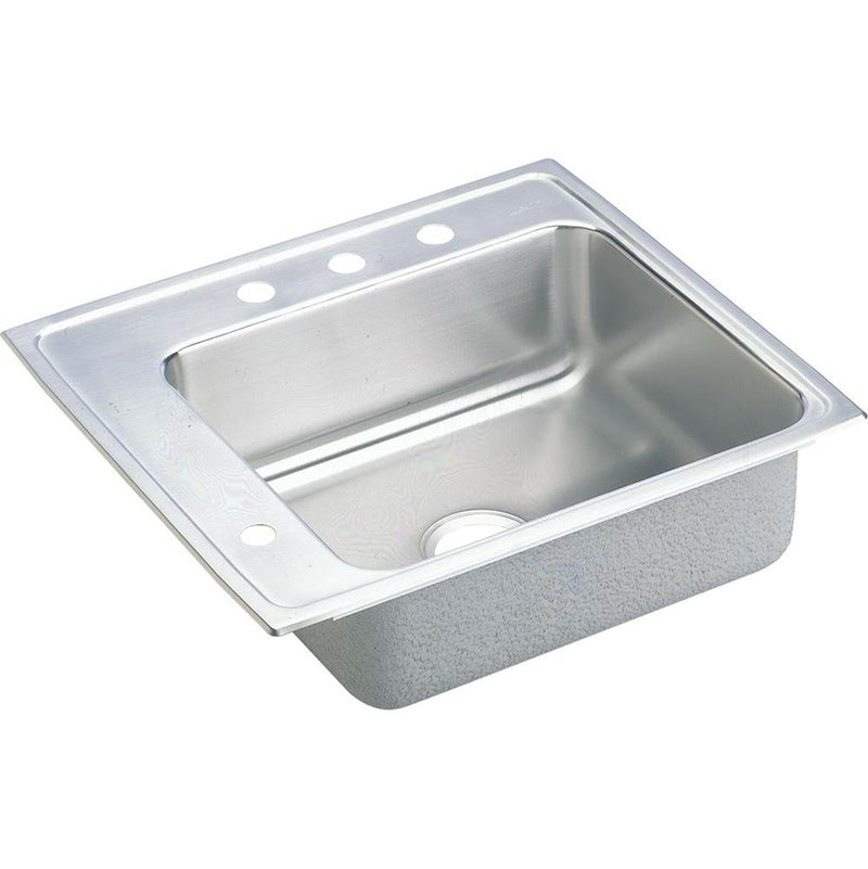 Elkay DRKADQ2220552LM 18 Gauge Stainless Steel 22' x 19.5' x 5.5' Single Bowl Top Mount Sink
