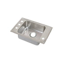 Elkay DRKADQ2517550 18 Gauge Stainless Steel 25' x 17' x 5.5' Single Bowl Top Mount Sink