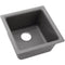 Elkay ELG1616GS0 Elkay Quartz Classic 15-3/4' x 15-3/4' x 7-11/16' Single Bowl Dual Mount Bar Sink, Greystone