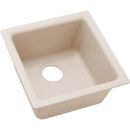 Elkay ELG1616PT0 Elkay Quartz Classic 15-3/4' x 15-3/4' x 7-11/16' Single Bowl Dual Mount Bar Sink, Putty